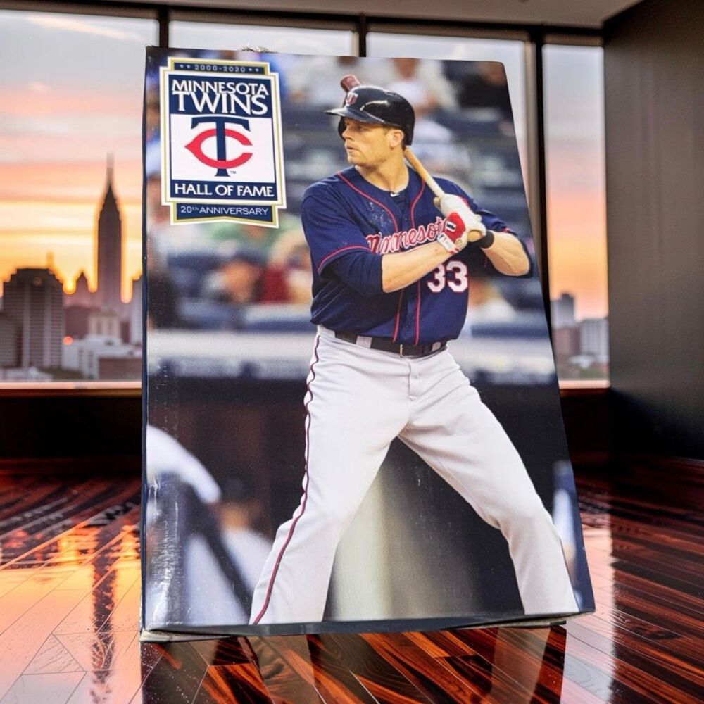 2021 NIB Justin Morneau SGA Bobblehead Minnesota Twins Baseball Collectors